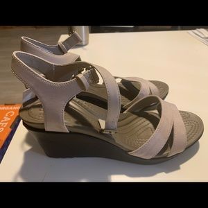 Crocs Leigh II Ankle Strap Wedge NWT